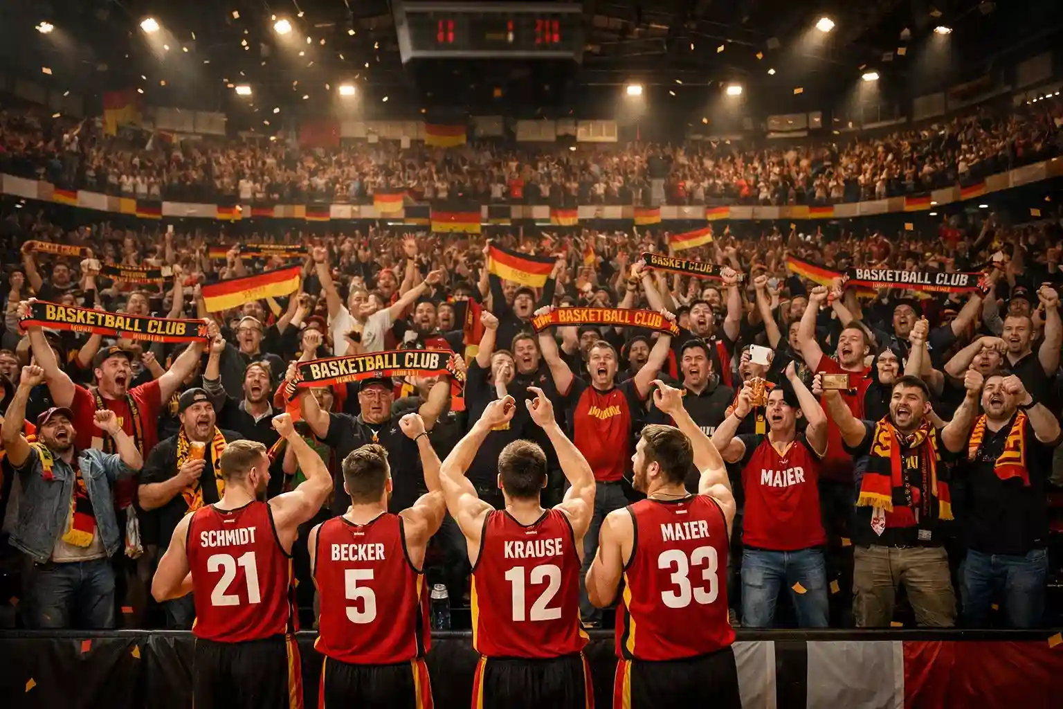 BBL Fans in der Halle beim Heimspiel