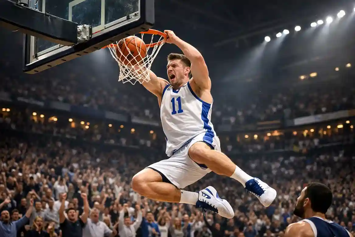 Deutsche Spieler in der NBA auf dem Basketballfeld